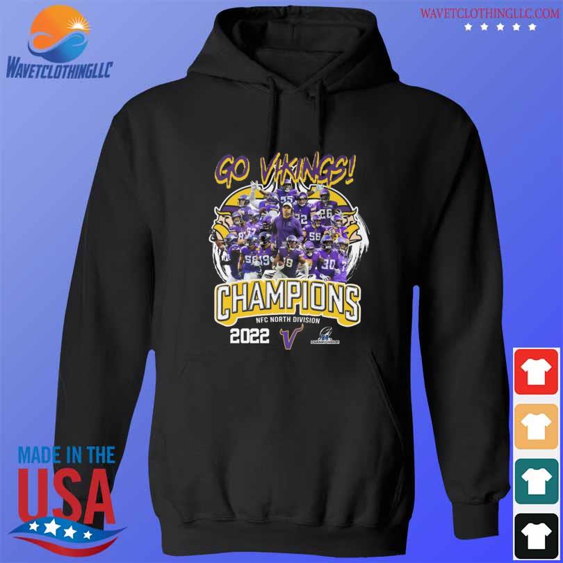 Minnesota vikings 2022 NFC north Division champions poster t-shirt, hoodie,  sweater, long sleeve and tank top