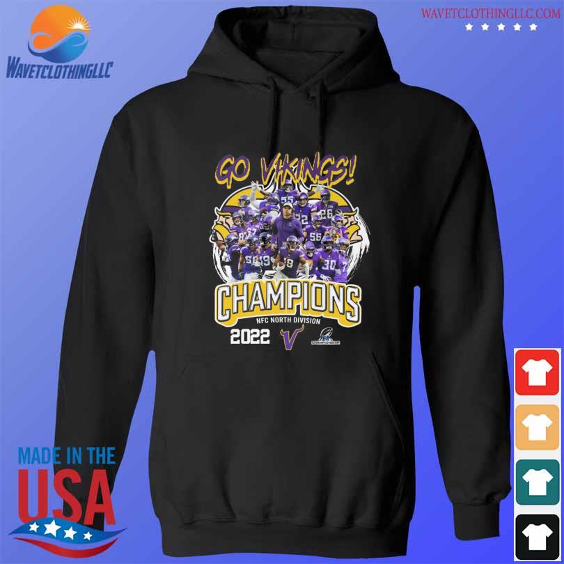 Minnesota Vikings NFC North Champions 2022 Go Vikings Signatures Shirt,  hoodie, sweater, long sleeve and tank top