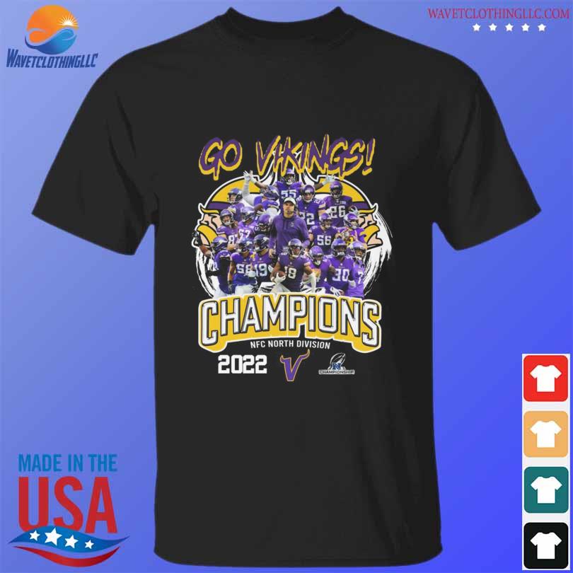 2022 NFC North Division Champions Minnesota Vikings Signatures Shirt,  hoodie, sweater, long sleeve and tank top