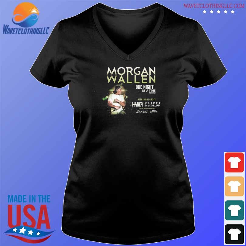 Official Morgan wallen One night at a time with special Guests Hardy 2023 s V-neck den