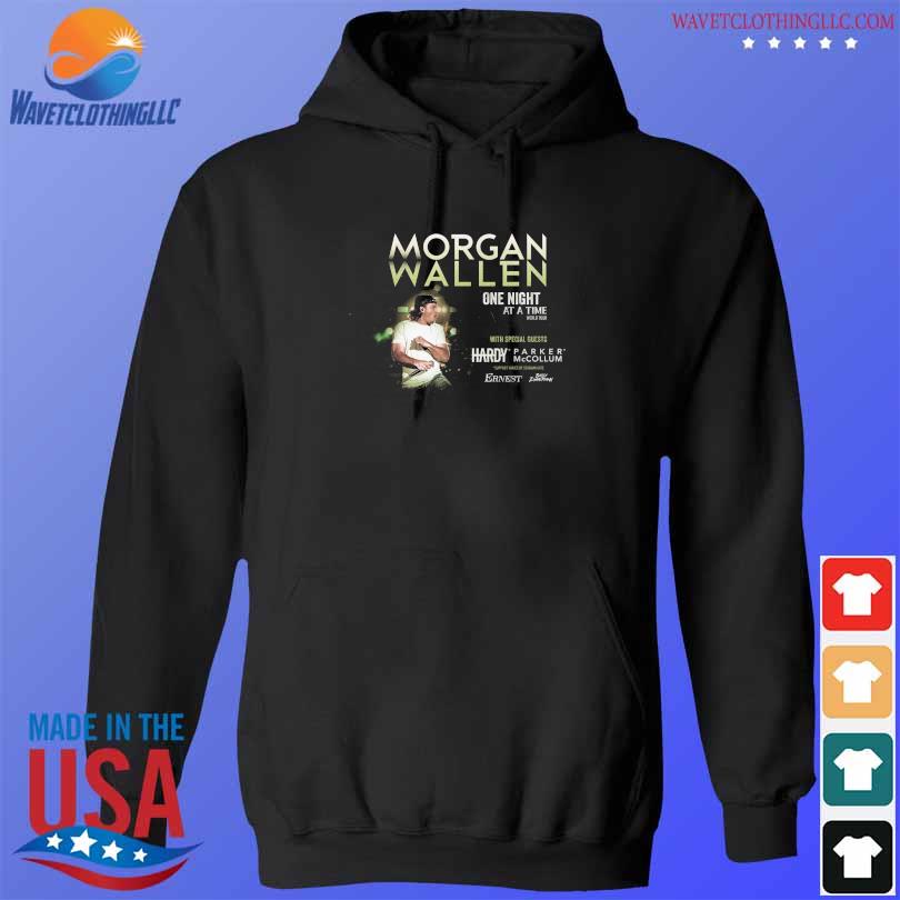 Official Morgan wallen One night at a time with special Guests Hardy 2023 s hoodie den