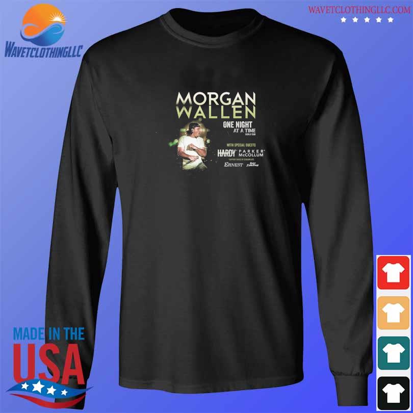 Official Morgan wallen One night at a time with special Guests Hardy 2023 s longsleeve den