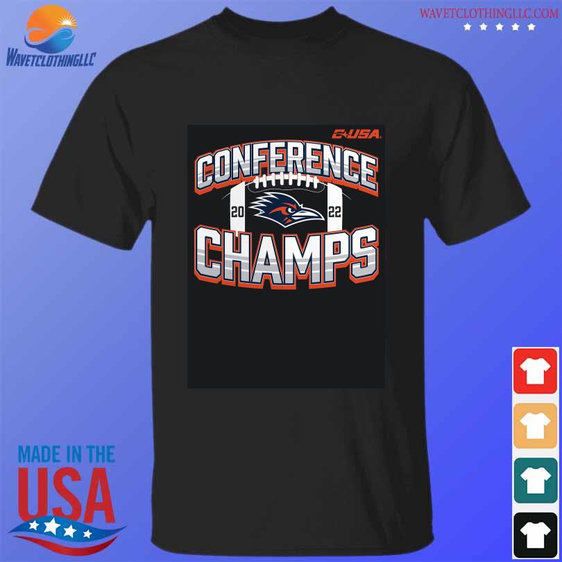 Official UTSA Roadrunners 2022 C-USA Football Conference Champions Icon Bold T-Shirt