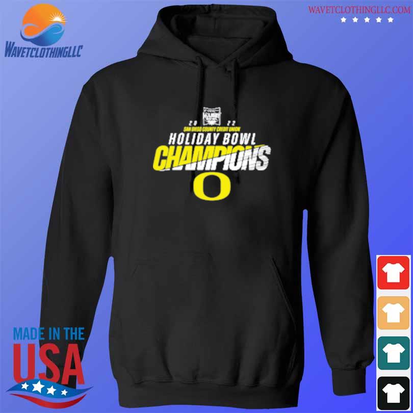 Oregon Ducks 2022 Holiday Bowl Champion T-Shirt hoodie den