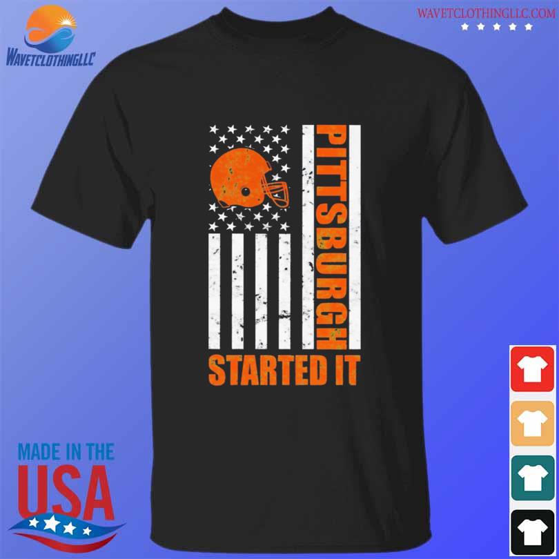 Pittsburgh started it American flag shirt