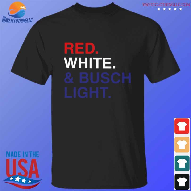 Red white & busch light shirt