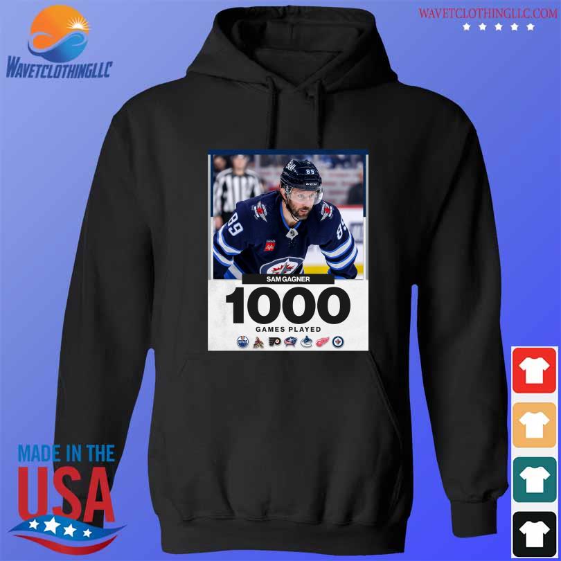Sam Gagner Winnipeg Jets 1 000 Career Games T-Shirt hoodie den
