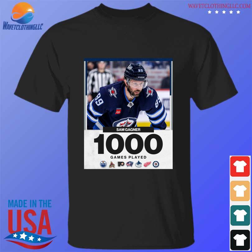 Sam Gagner Winnipeg Jets 1 000 Career Games T-Shirt