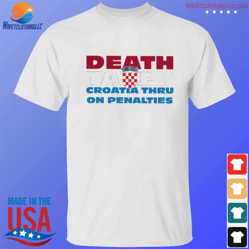 Sam's army merch death taxes croatia thru on penalties shirt