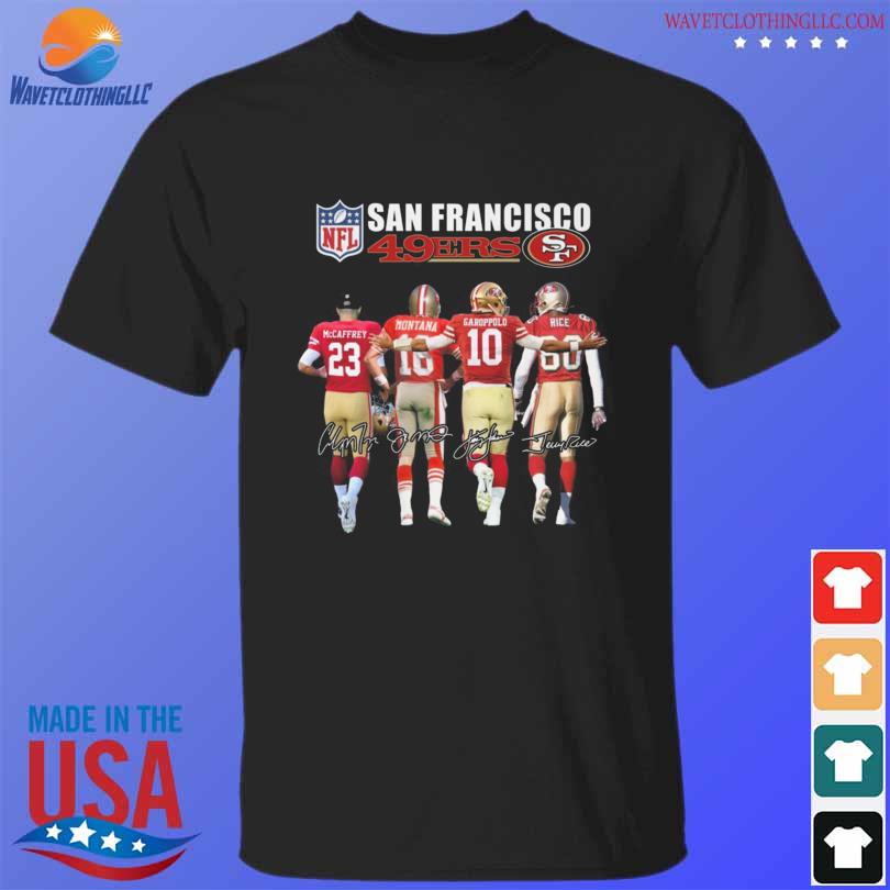 San francisco 49ers champions 2022 nfc west signatures shirt