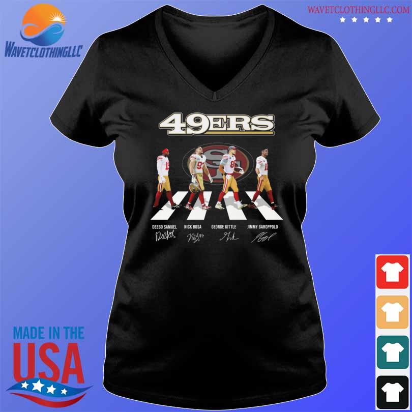 San Francisco 49ers Abbey Road Deebo Samuel Nick Bosa George Kittle jimmy  Garoppolo signatures shirt, hoodie, sweater, long sleeve and tank top