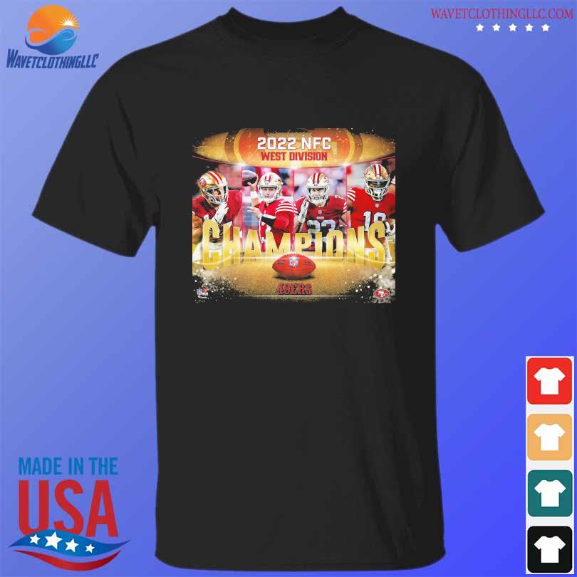 San francisco 49ers champs 2022 nfc west division champions poster shirt,  hoodie, sweater, long sleeve and tank top