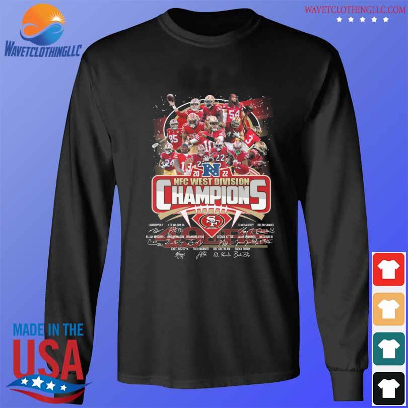 2022 NFC West Champions San Francisco 49ers signature logo shirt, hoodie,  sweater, long sleeve and tank top