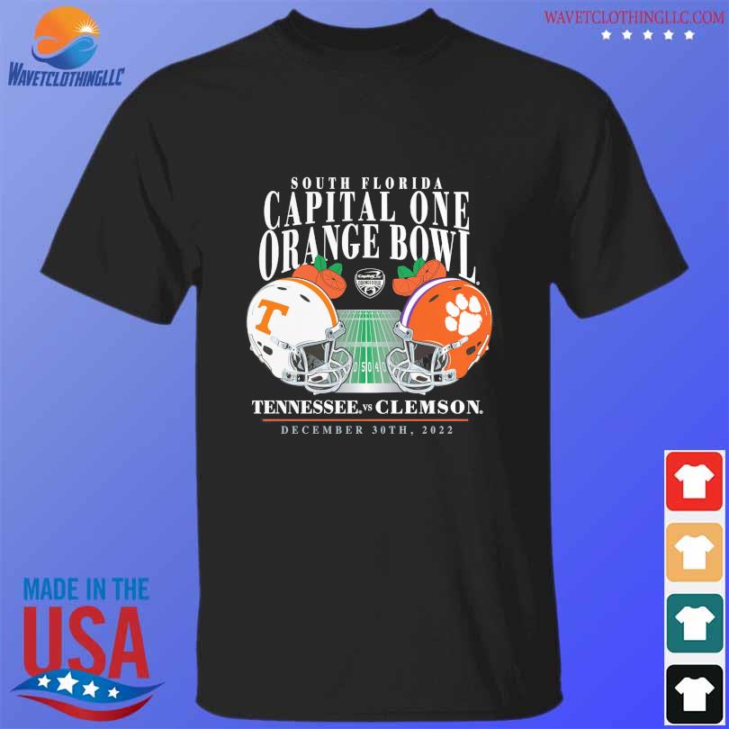 South florida capital one orange bowl Clemson tigers vs. tennessee volunteers 2022 shirt