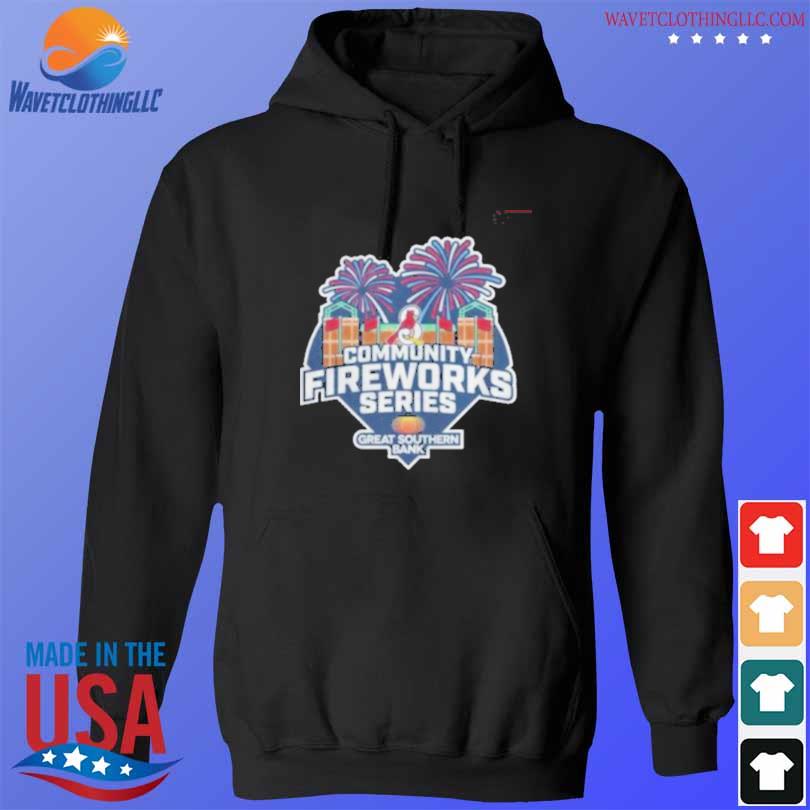 St louis cardinals community fireworks series great southern bank s hoodie den