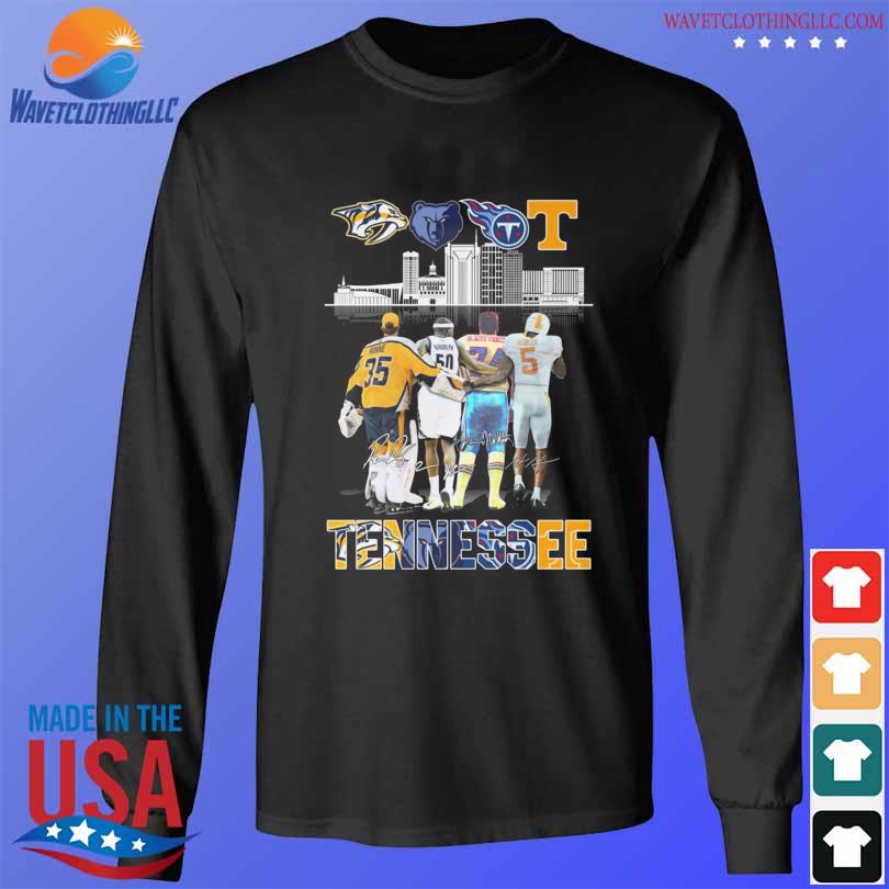 Tennessee Nashville Predators Memphis Grizzlies Tennessee Titans Tennessee  Volunteers Signature city Shirt, hoodie, longsleeve, sweatshirt, v-neck tee