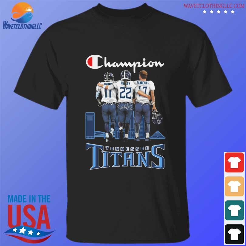 Tennessee Titans A.J. Brown Derrick Henry Ryan Tannehill champion shirt,  hoodie, sweater, long sleeve and tank top