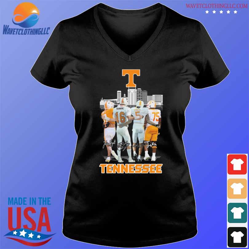 Tennessee Volunteers Skyline Peyton Manning And Hendon Hooker Signatures  shirt, hoodie, sweater, long sleeve and tank top