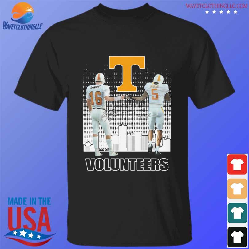 Tennessee Volunteers Peyton Manning and Hendon Hooker signatures 2023 shirt,  hoodie, sweater, long sleeve and tank top