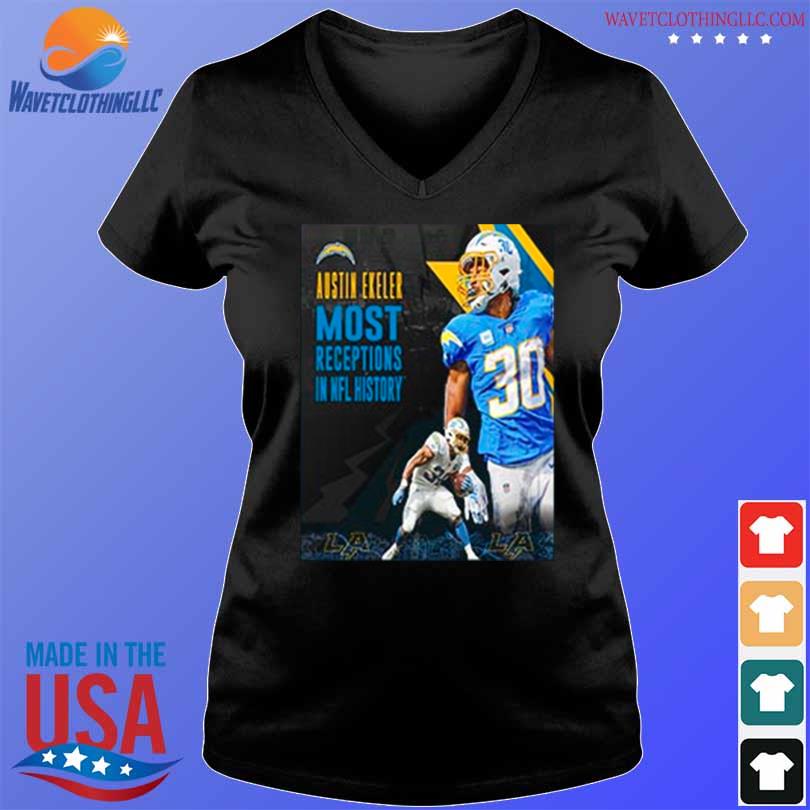 The Los Angeles Chargers Austin Ekeler Pro Bowl Vote Most Receptions In NFL  History Home Decor Poster Canvas - REVER LAVIE