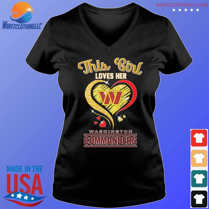 Washington Commanders Tiny Heart Shape T-shirt - Jomagift