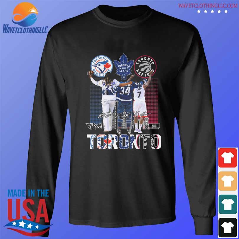 Toronto Sports Team Vladimir Guerrero Jr. Auston Matthews And Kyle Lowry  Signatures shirt, hoodie, sweater, long sleeve and tank top