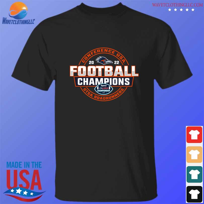 UTSA Roadrunners Blue 84 2022 C-USA Football Conference Champions Locker Room T-Shirt