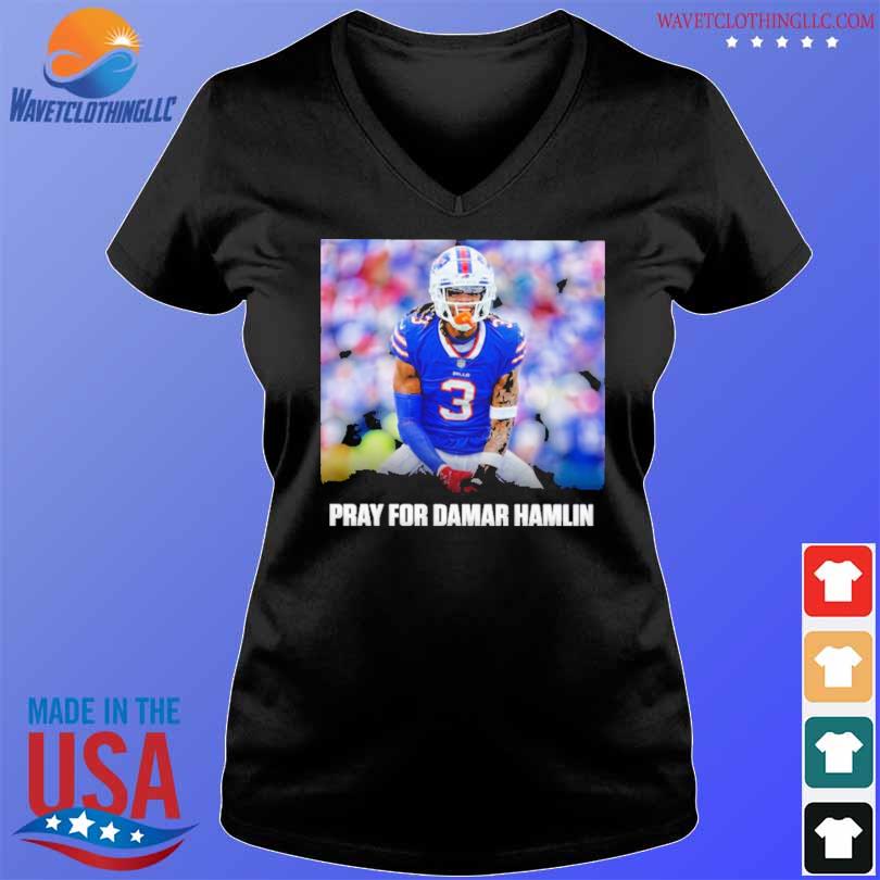 Pray For Damar Hamlin Buffalo Bills T-Shirt - Trends Bedding