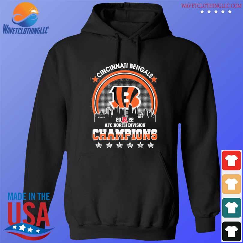 Cincinnati bengals black 2022 afc north division champions divide & conquer  2023 shirt, hoodie, sweater, long sleeve and tank top