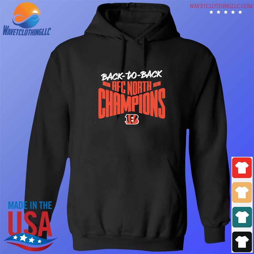 Cincinnati bengals back 2 back champs 2022 2023 afc north champs helmet  shirt, hoodie, sweater, long sleeve and tank top