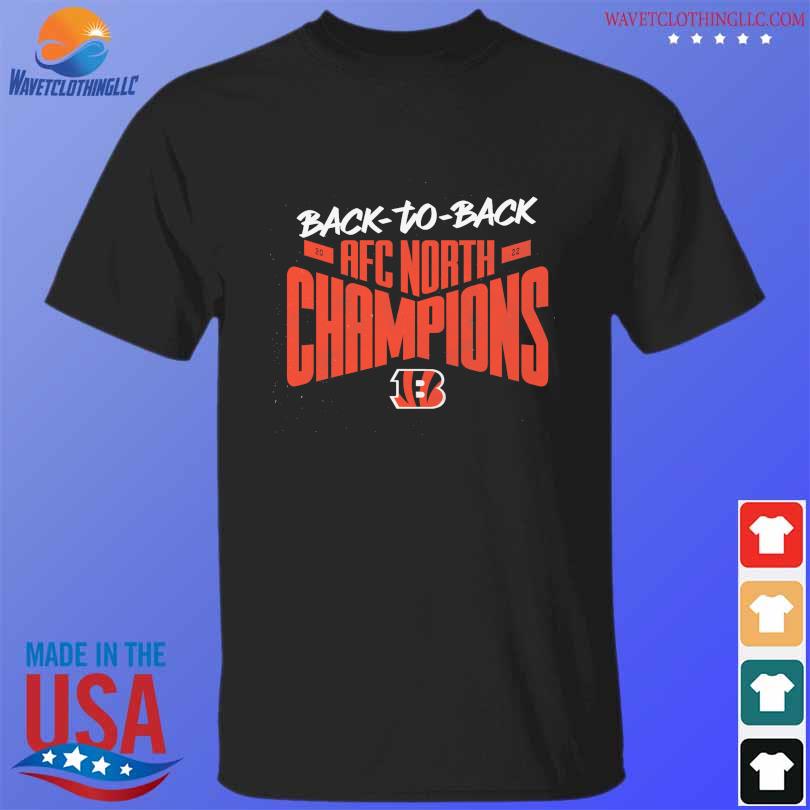 Cincinnati Bengals Back to Back AFC north champions shirt, hoodie, sweater,  long sleeve and tank top