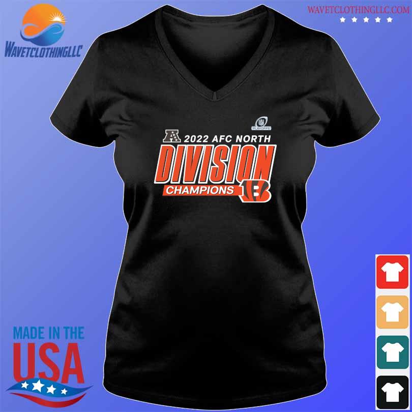 Cincinnati bengals black 2022 afc north division champions divide & conquer  2023 shirt