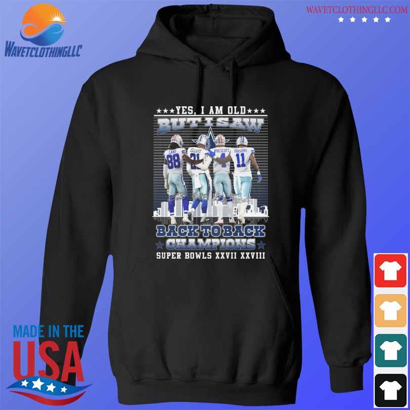 Denver Broncos yes I am old but I saw Back to Back super bowl champions logo  shirt, hoodie, sweater, long sleeve and tank top