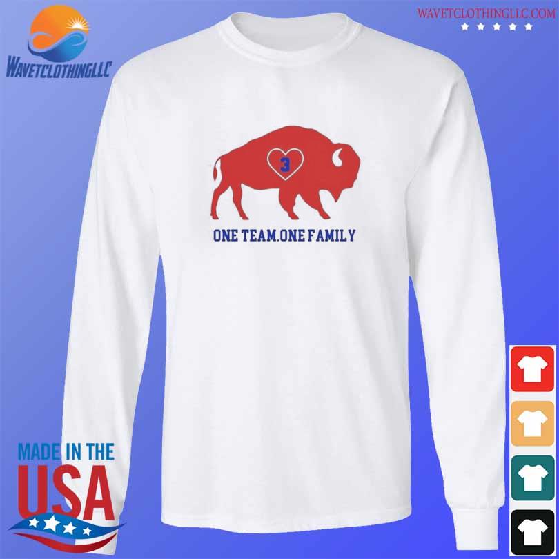 Official damar hamlin Buffalo Bills one team one family T-shirt, hoodie,  tank top, sweater and long sleeve t-shirt