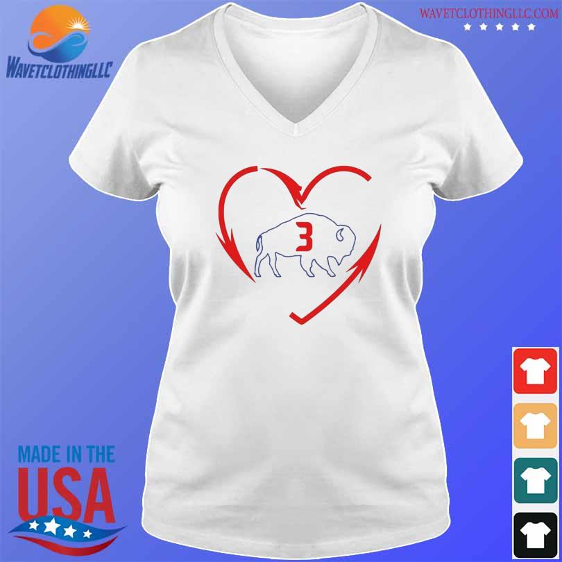 Heart Buffalo Bills #3 Damar Hamlin shirt,Sweater, Hoodie, And Long  Sleeved, Ladies, Tank Top