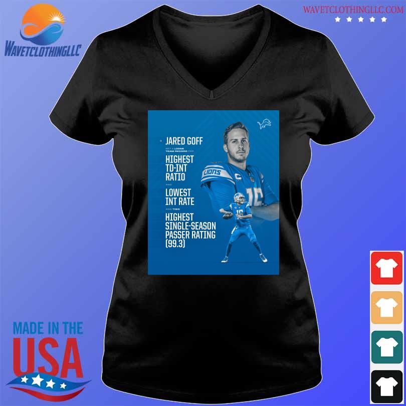 Detroit Lions Alternate Name & Number T-Shirt - Jared Goff - Mens - Big &  Tall