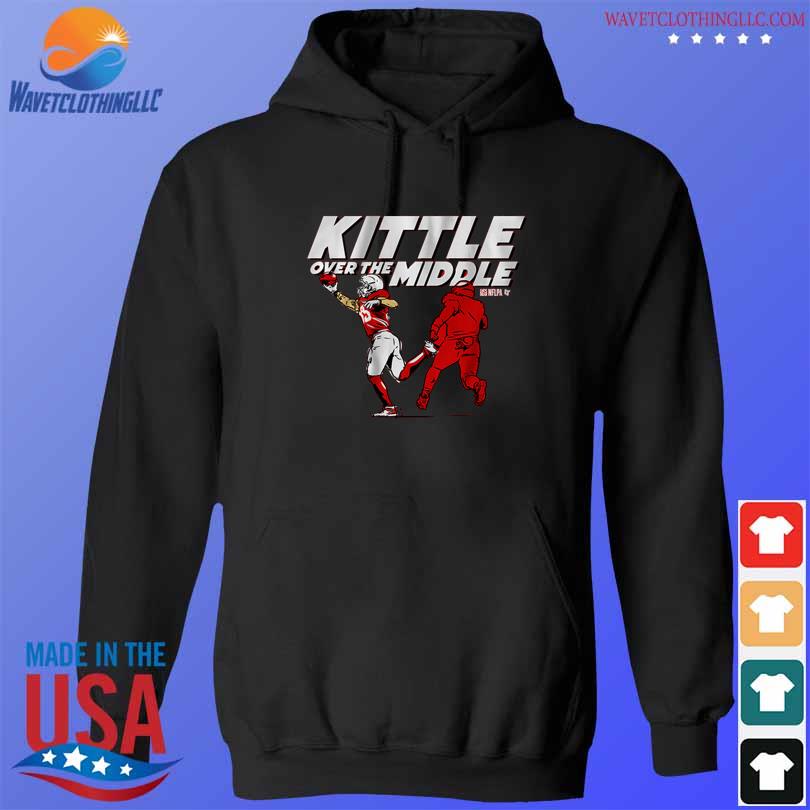 George kittle over the middle official shirt, hoodie, sweater, long sleeve  and tank top