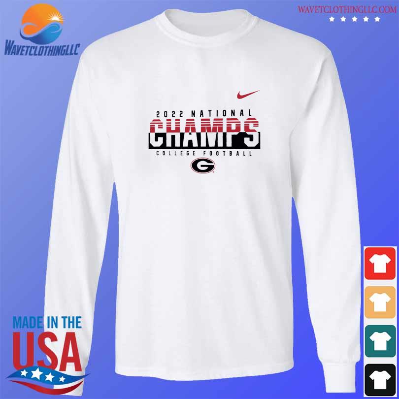 Georgia Bulldogs Nike College Football Playoff 2022 National Champions Logo  T-Shirt - Red