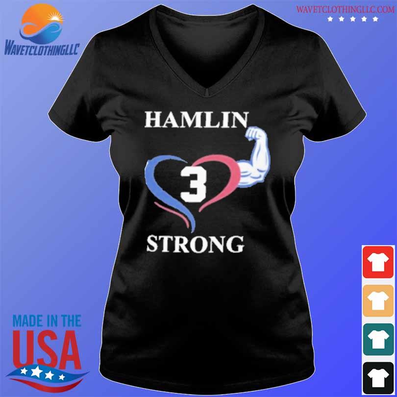 Top Damar hamlin love for 3 pray for damar hamlin shirt, hoodie, sweater,  long sleeve and tank top