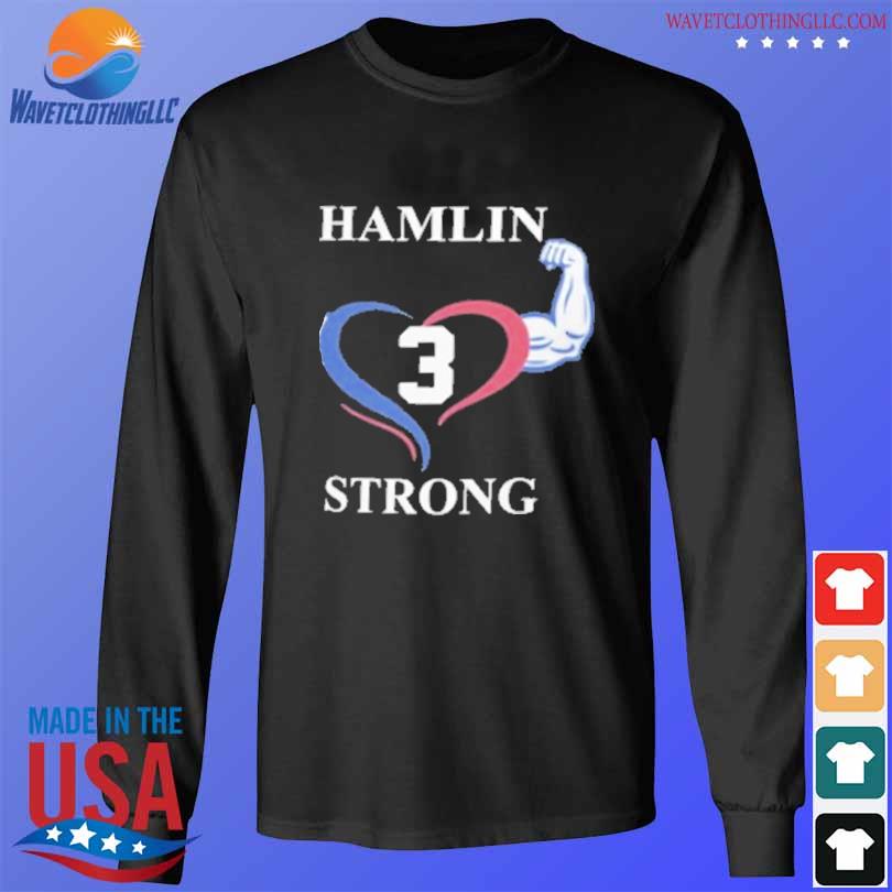 Top Damar hamlin love for 3 pray for damar hamlin shirt, hoodie, sweater,  long sleeve and tank top