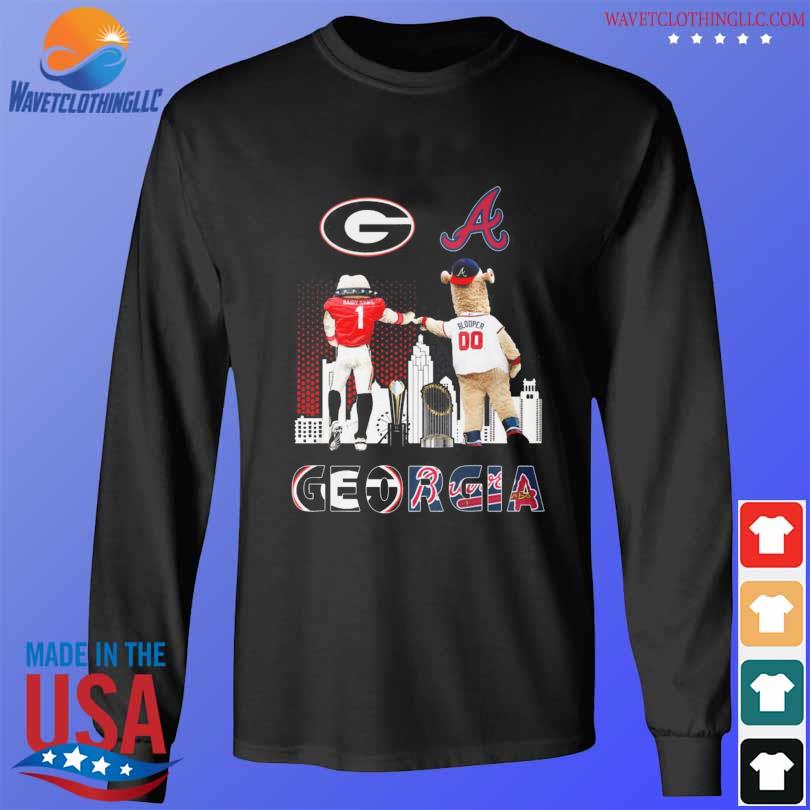 Original Georgia Bulldogs vs Atlanta Braves Dawgs and Blooper Georgia Champions  shirt, hoodie, longsleeve, sweatshirt, v-neck tee
