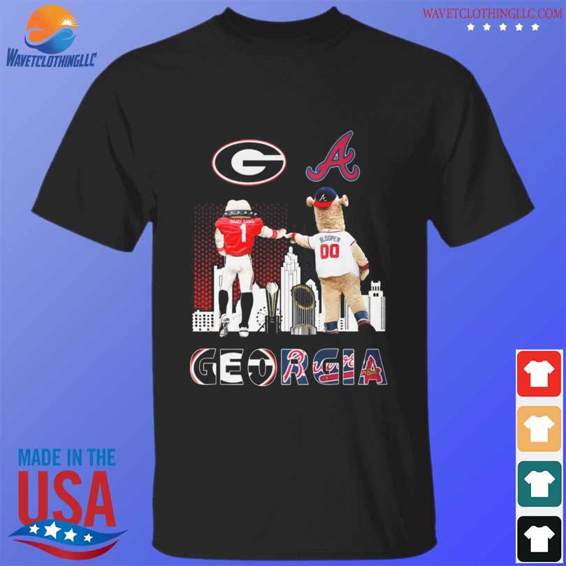 Best Georgia Bulldogs Hairy Dawg vs Blooper Atlanta Braves shirt
