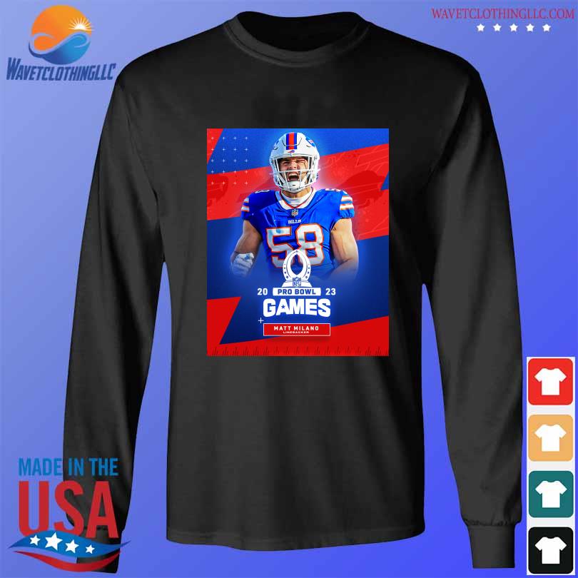 Matt Milano Buffalo Bills 2023 Pro Bowl Games T-shirt