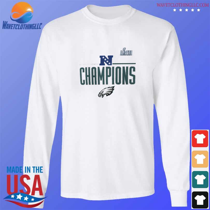 Men's Nike White Philadelphia Eagles 2022 NFC Champions Roster Long Sleeve  T-Shirt