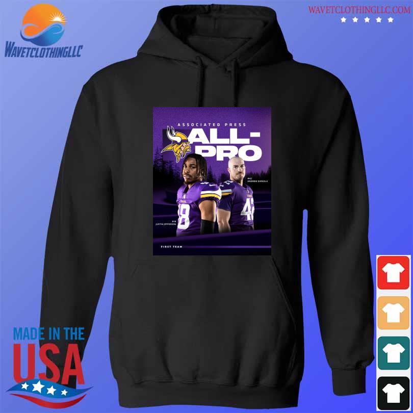 Minnesota vikings justin Jefferson andrew depaola associated press all pro  shirt, hoodie, sweater, long sleeve and tank top