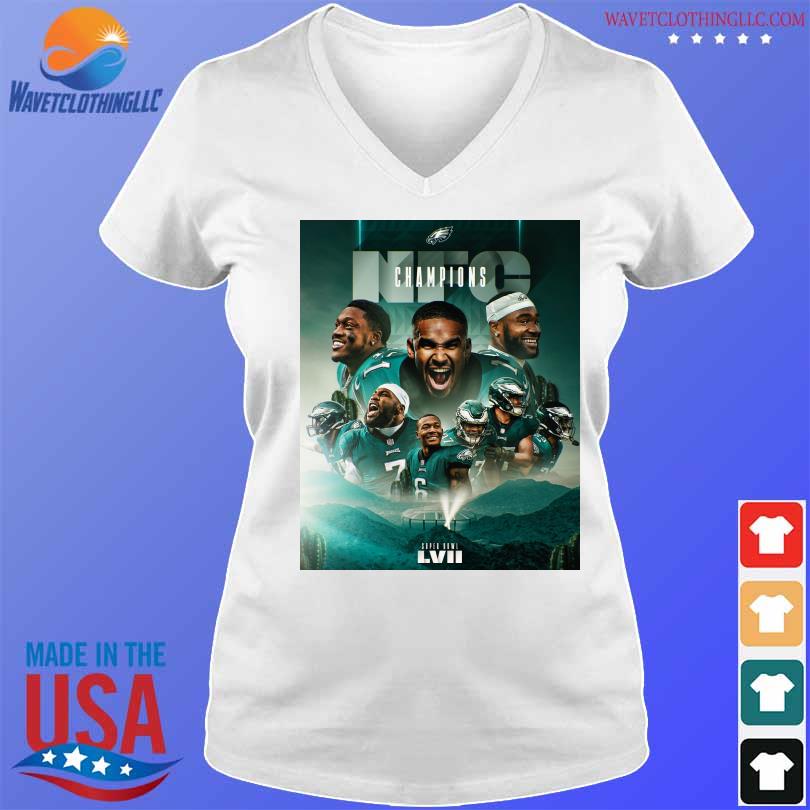 Philadelphia Eagles Lvii Super Bowl Nfc Champions Shirt Ladies T-shirt