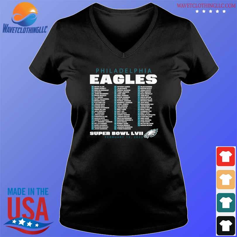 Philadelphia Eagles Super Bowl LVII Varsity Roster 2023 T-Shirt, hoodie,  sweater, long sleeve and tank top