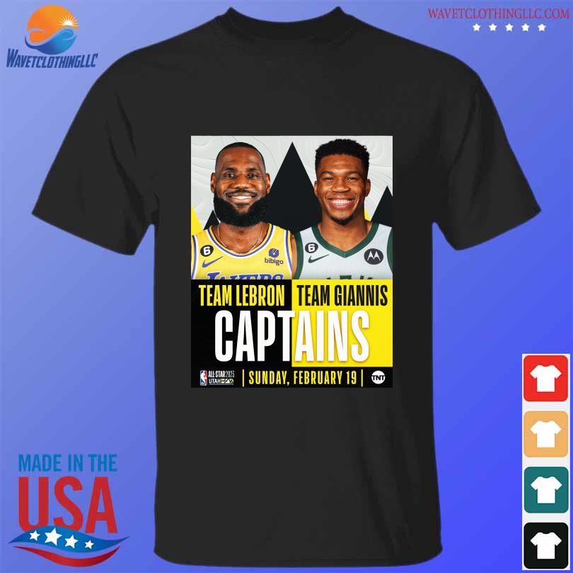 Store Legendusashirt on Twitter: Team Lebron And Team Giannis Captains All  Star 2023 Uath T-shirt   /  Twitter