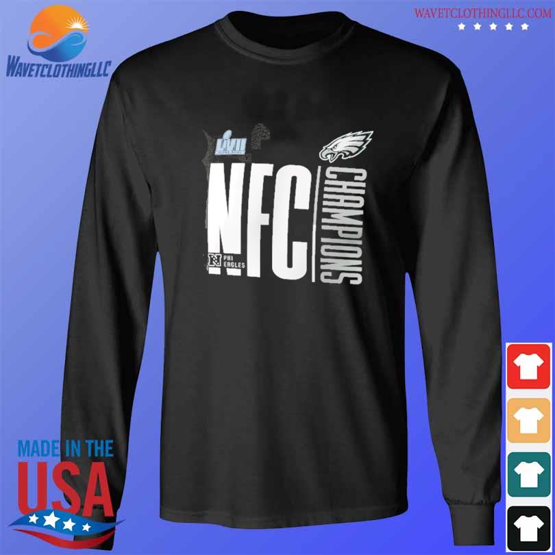 Women's Nike Black Philadelphia Eagles 2022 NFC Champions Iconic T