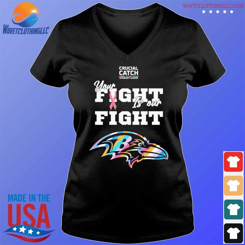 Baltimore Ravens 2021 crucial catch intercept cancer shirt, hoodie, tank  top, sweater and long sleeve t-shirt